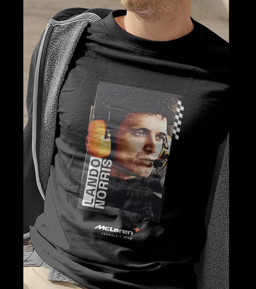 Lando Norris McLaren Formula 1 Team Racing Headset T-Shirt