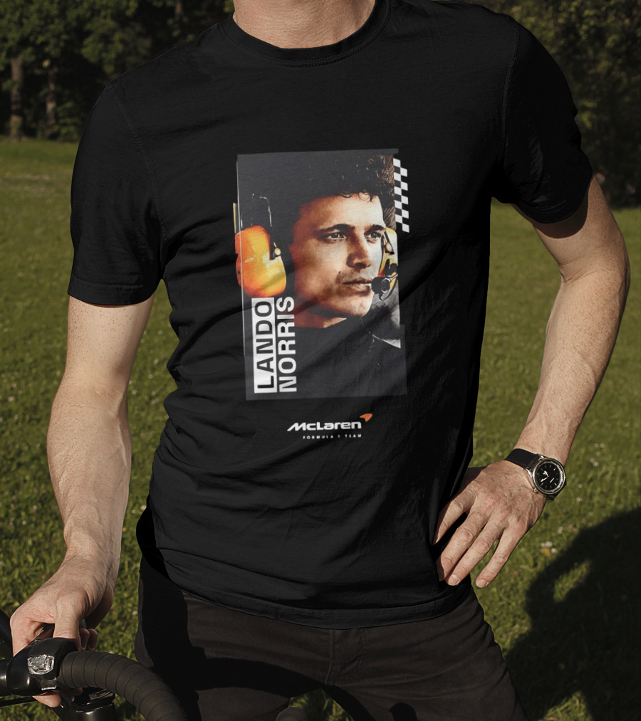 Lando Norris McLaren Formula 1 Team Racing Headset T-Shirt
