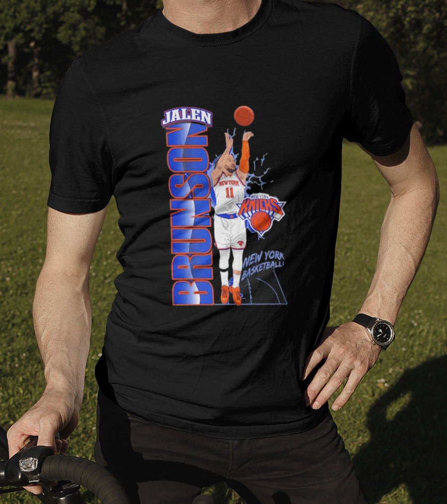 New York Knicks Jalen Brunson Basketball Number 11 T-Shirt