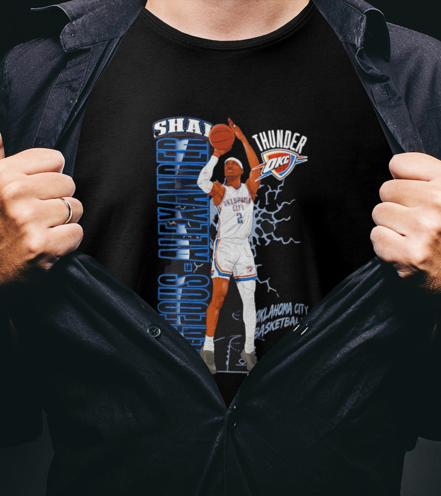 Shai Gilgeous Alexander Oklahoma City Thunder Basketball OKC T-Shirt