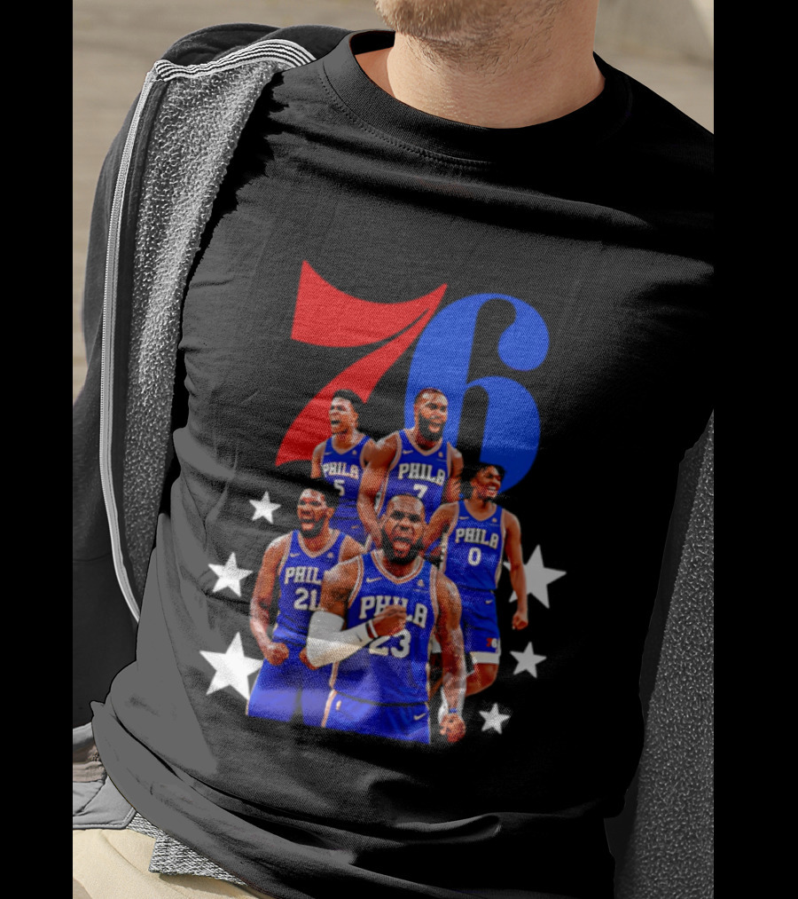 Philadelphia 76ers Players 23 21 7 0 Basketball Team Stars T-Shirt