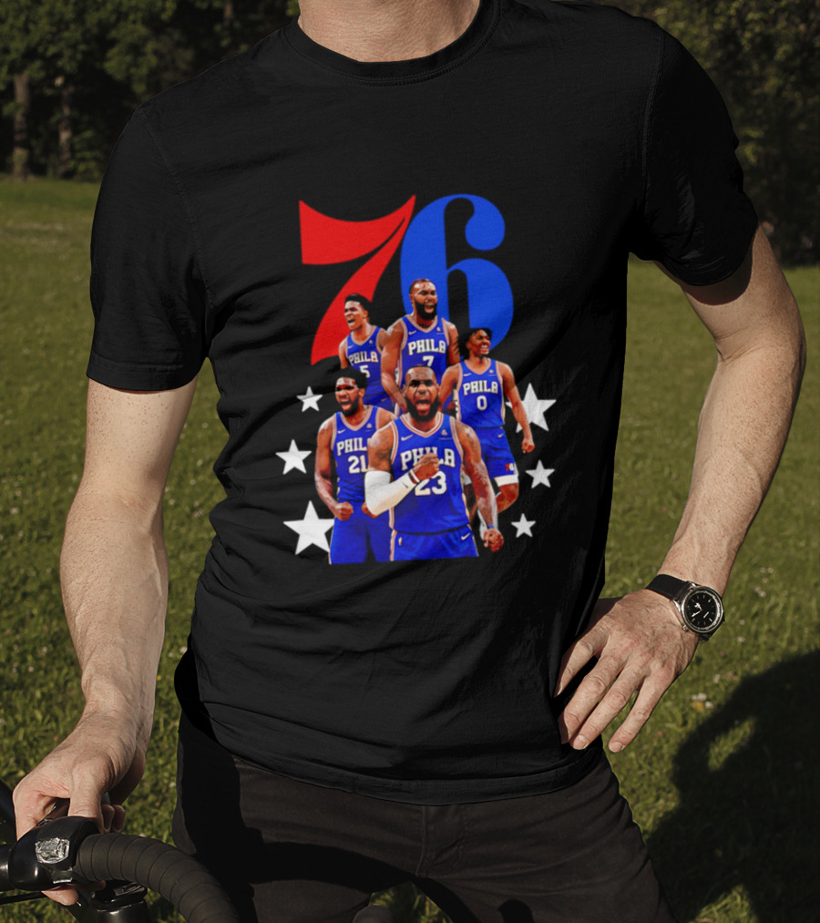 Philadelphia 76ers Players 23 21 7 0 Basketball Team Stars T-Shirt