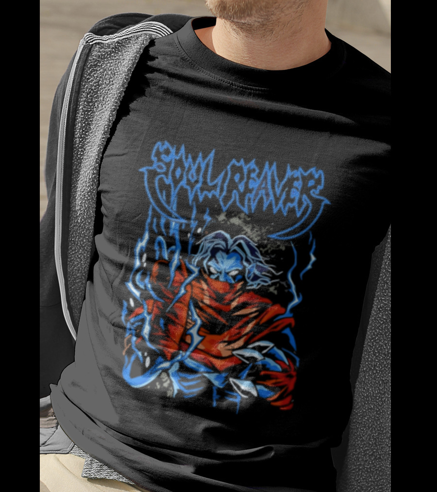Soul Reaver Raziel Legacy Of Kain Blue Flames T-Shirt