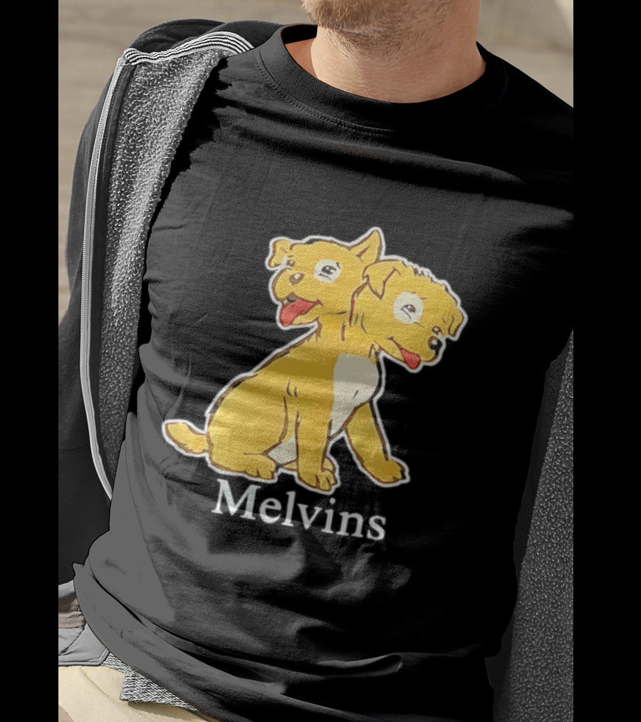 Melvins Two Headed Dog Cartoon T-Shirt