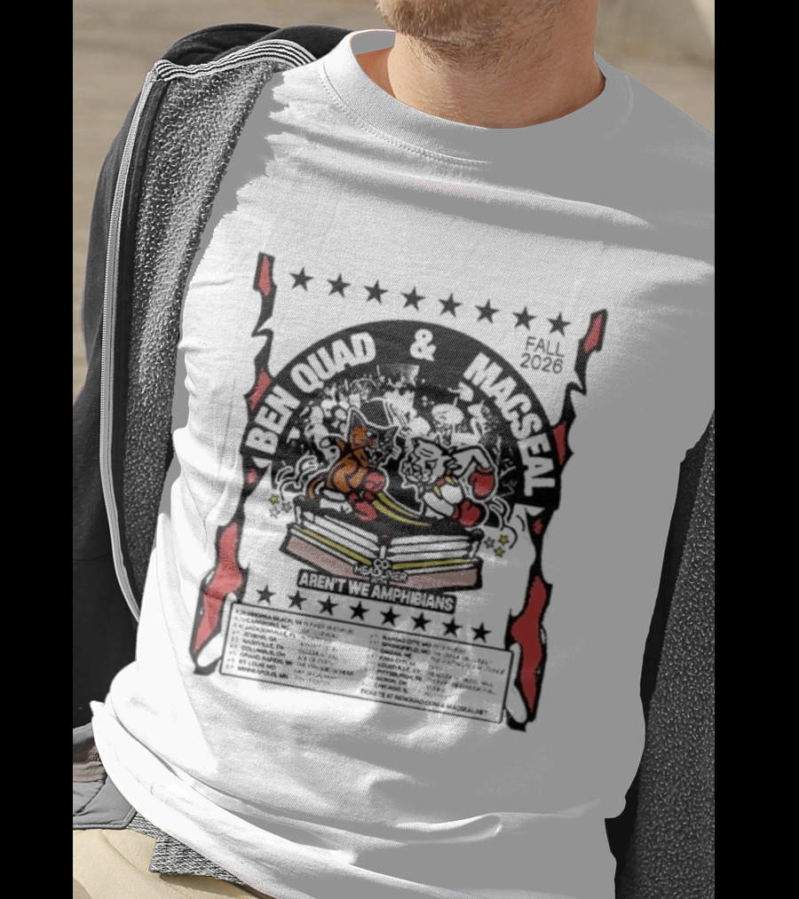 Ben Quad And Macseal Fall 2026 Tour Dates August 28 Virginia To September 20 Chicago T-Shirt