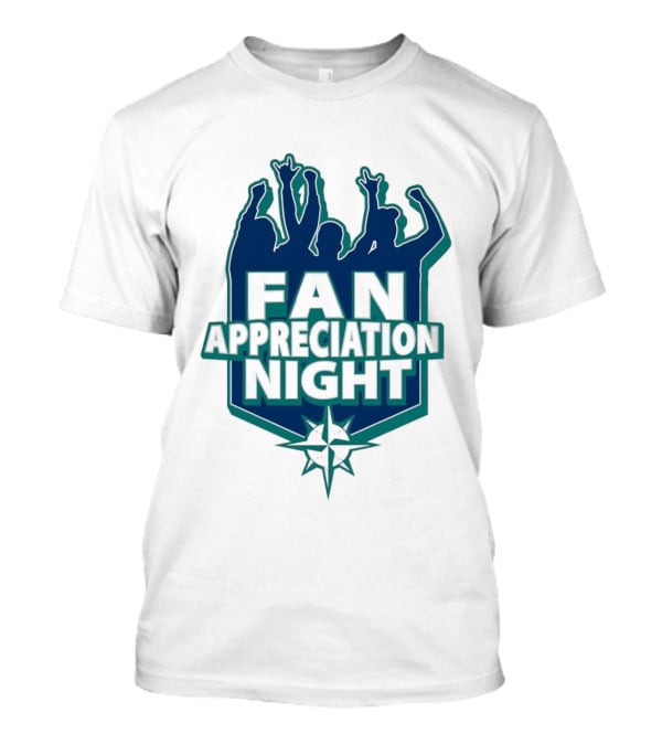 Seattle Mariners Fan Appreciation Night 2026 Baseball Event T-Shirt