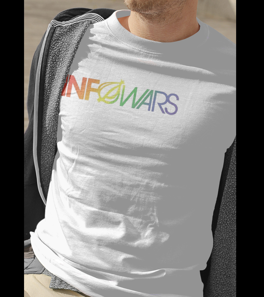 Infowars Alex Jones News Media Rainbow T-Shirt