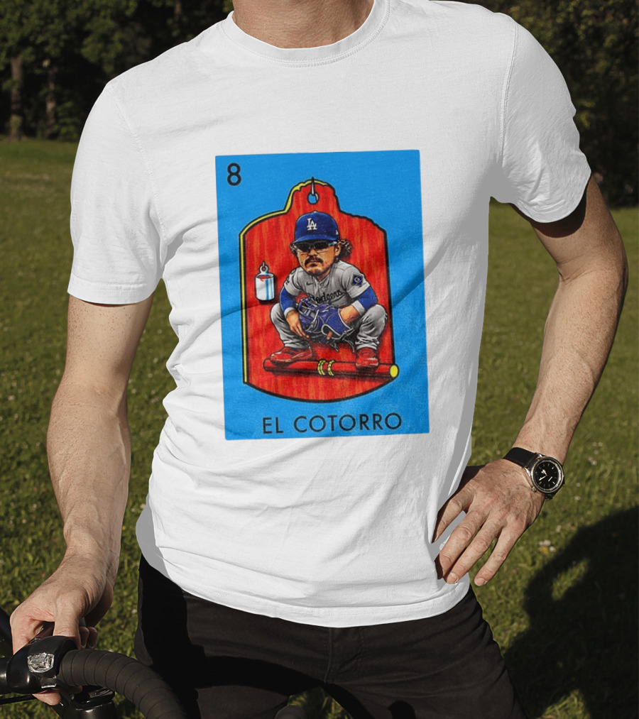 Joe Kelly Dodgers El Cotorro Loteria Card 8 T-Shirt