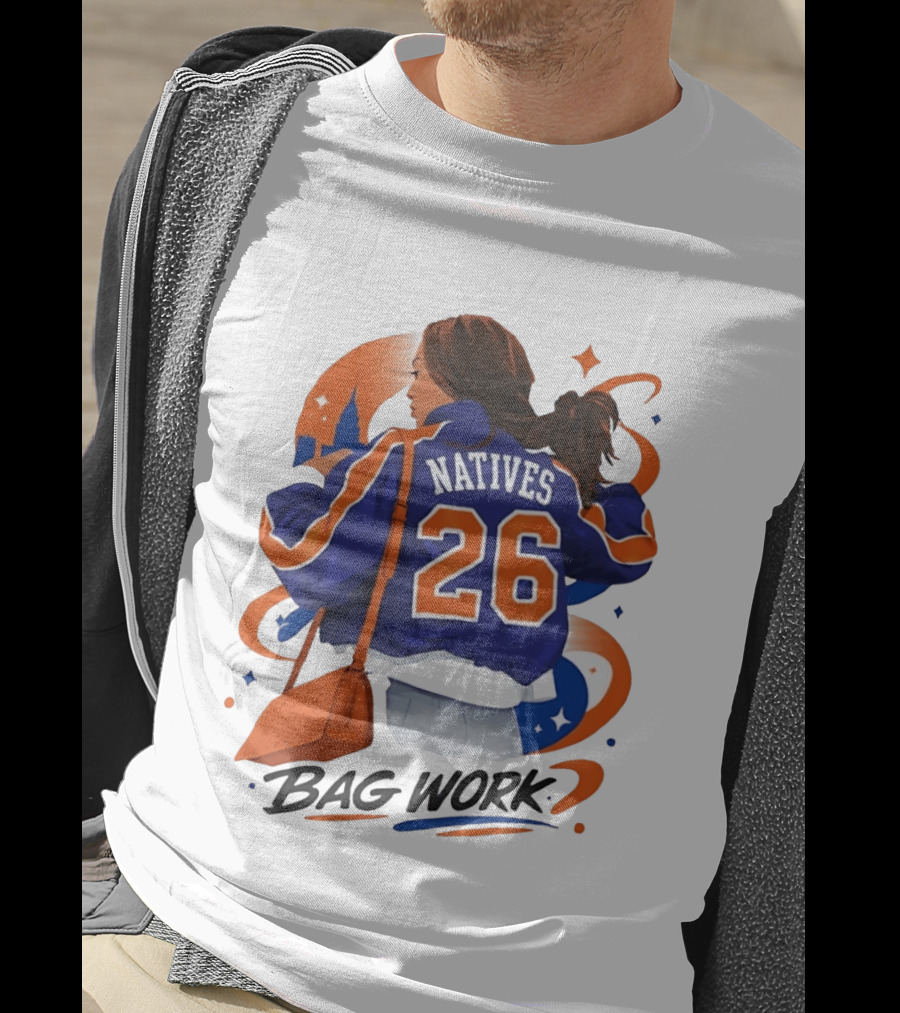 Jordyn Natives 26 Bag Work New York Knicks T-Shirt