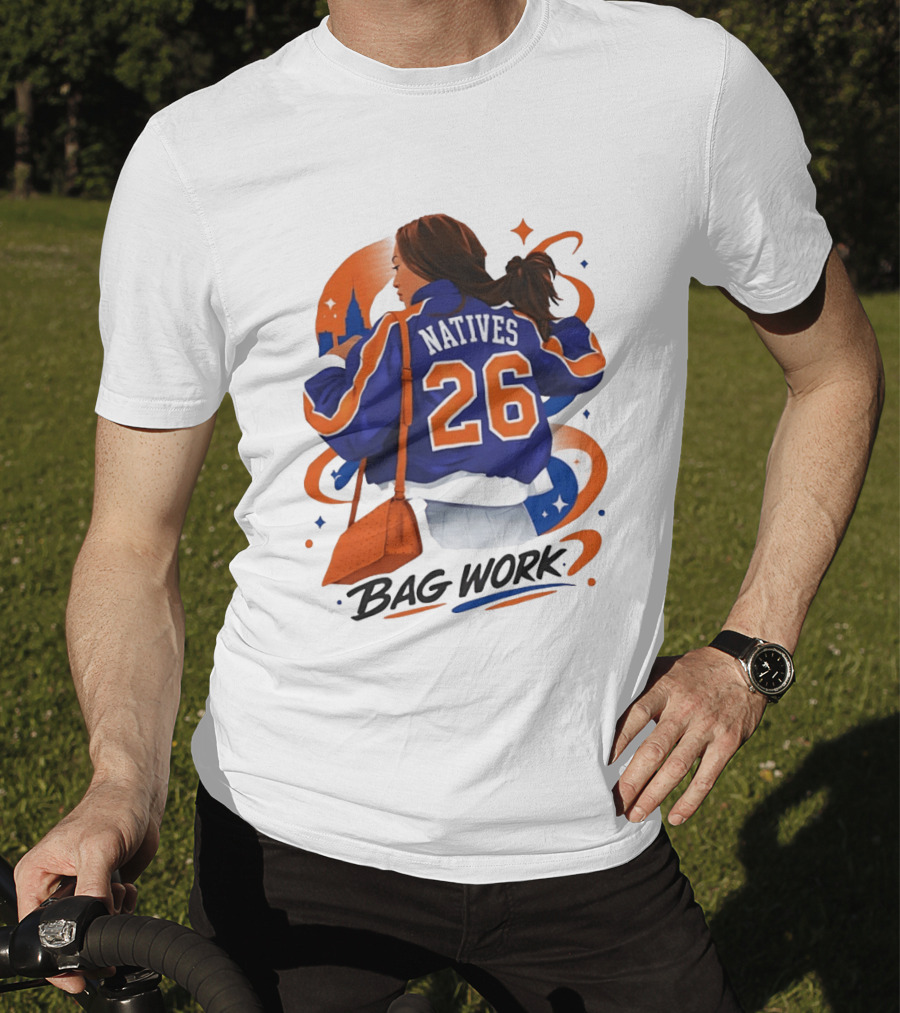 Jordyn Natives 26 Bag Work New York Knicks T-Shirt