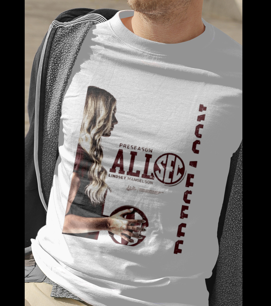 Preseason All SEC Lindsey Mangelson Mississippi State Volleyball 2026 T-Shirt