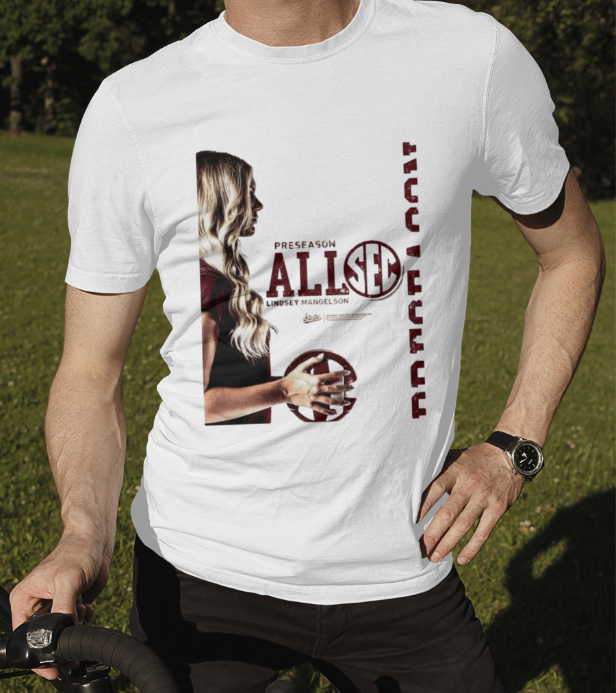 Preseason All SEC Lindsey Mangelson Mississippi State Volleyball 2026 T-Shirt