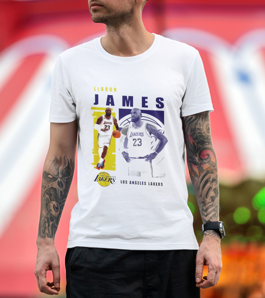 LeBron James Los Angeles Lakers Basketball Highlights 23 T-Shirt