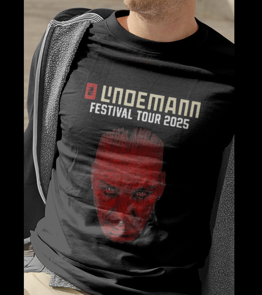 Lindemann Festival Tour 2025 Red Face T-Shirt