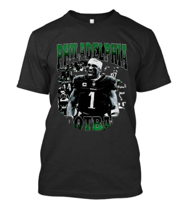 Philadelphia Eagles Football Jalen Hurts Shout Loudly Number 1 T-Shirt
