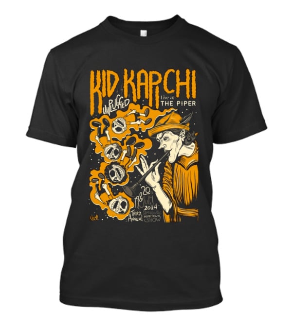 Kid Kapichi Unplugged Live The Piper July 19 20 2024 Semi Acoustic Hometown Show T-Shirt
