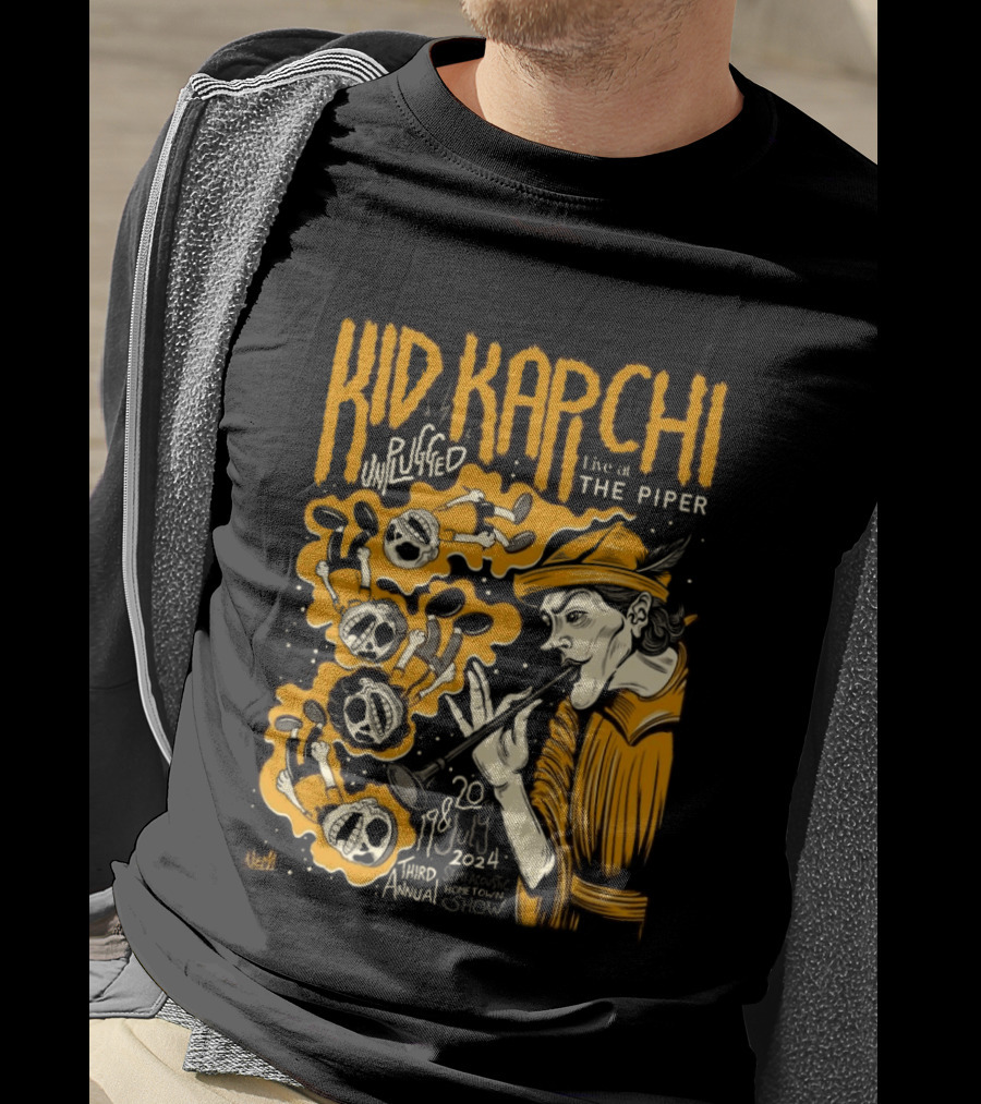 Kid Kapichi Unplugged Live The Piper July 19 20 2024 Semi Acoustic Hometown Show T-Shirt