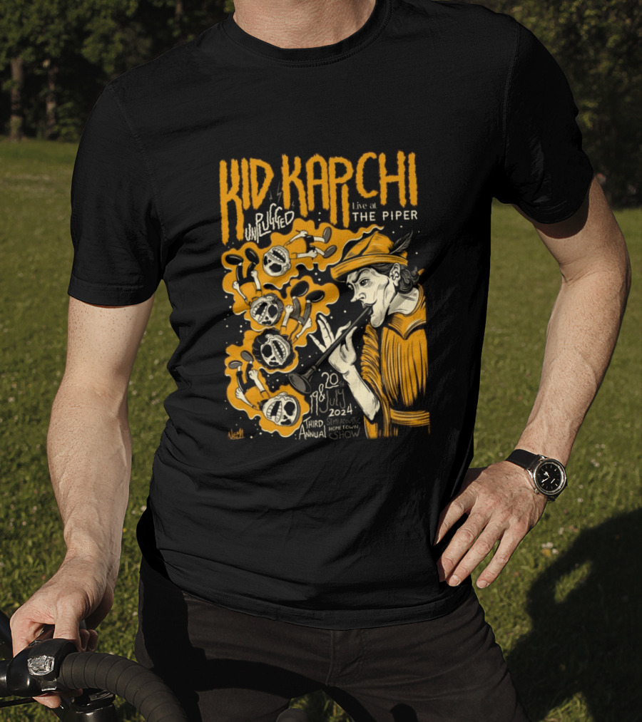 Kid Kapichi Unplugged Live The Piper July 19 20 2024 Semi Acoustic Hometown Show T-Shirt