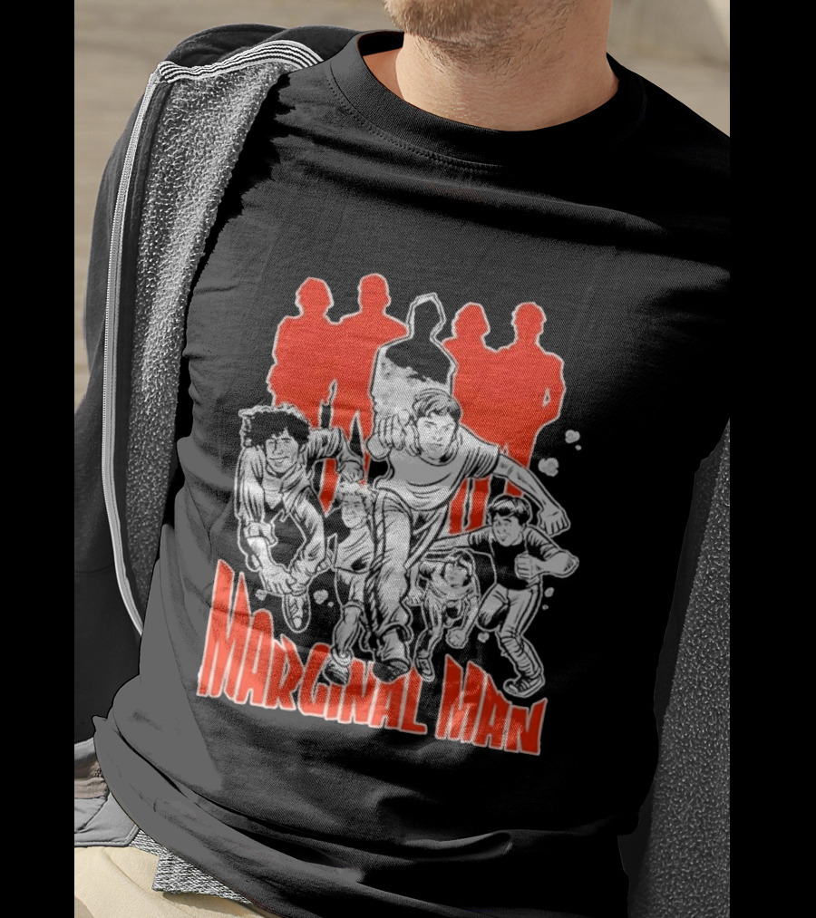 Marginal Man Identity Comic Style Group Of Characters T-Shirt