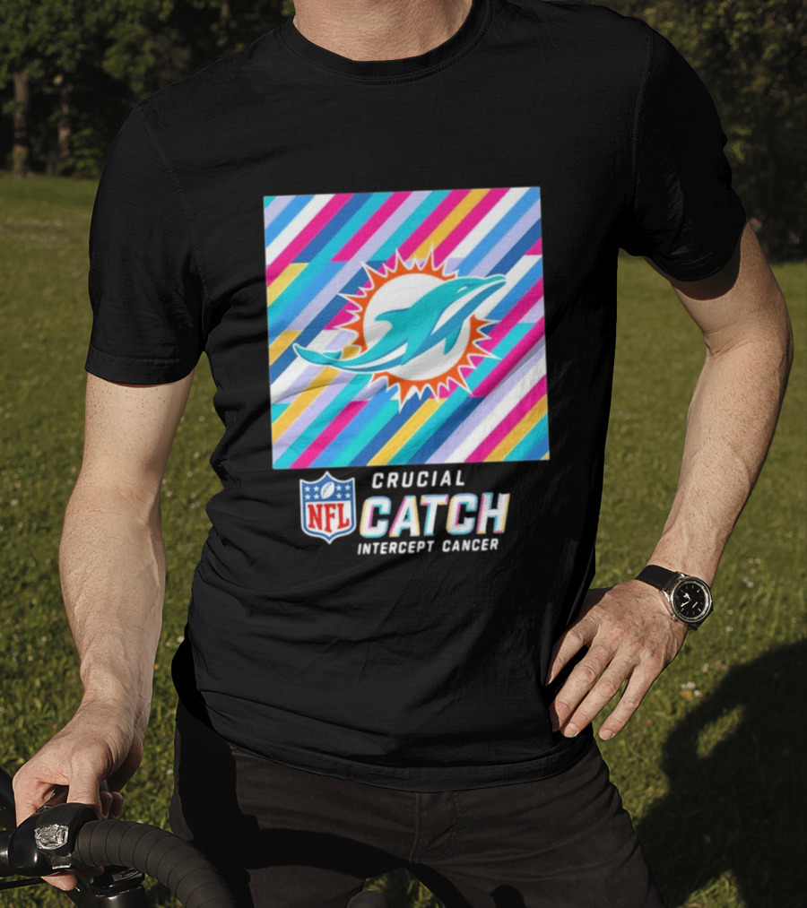 Crucial Catch Intercept Cancer NFL Miami Dolphins 2024 T-Shirt