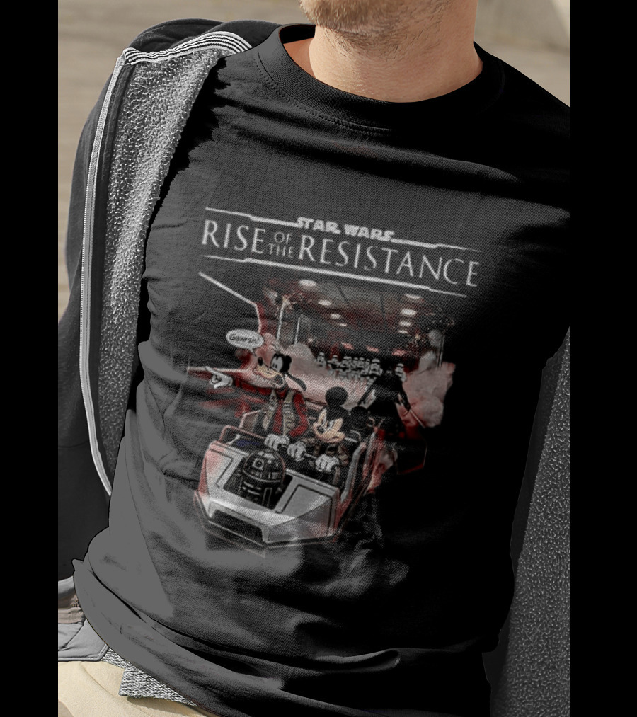 Star Wars Rise Of The Resistance Mickey Goofy Disney Adventure T-Shirt