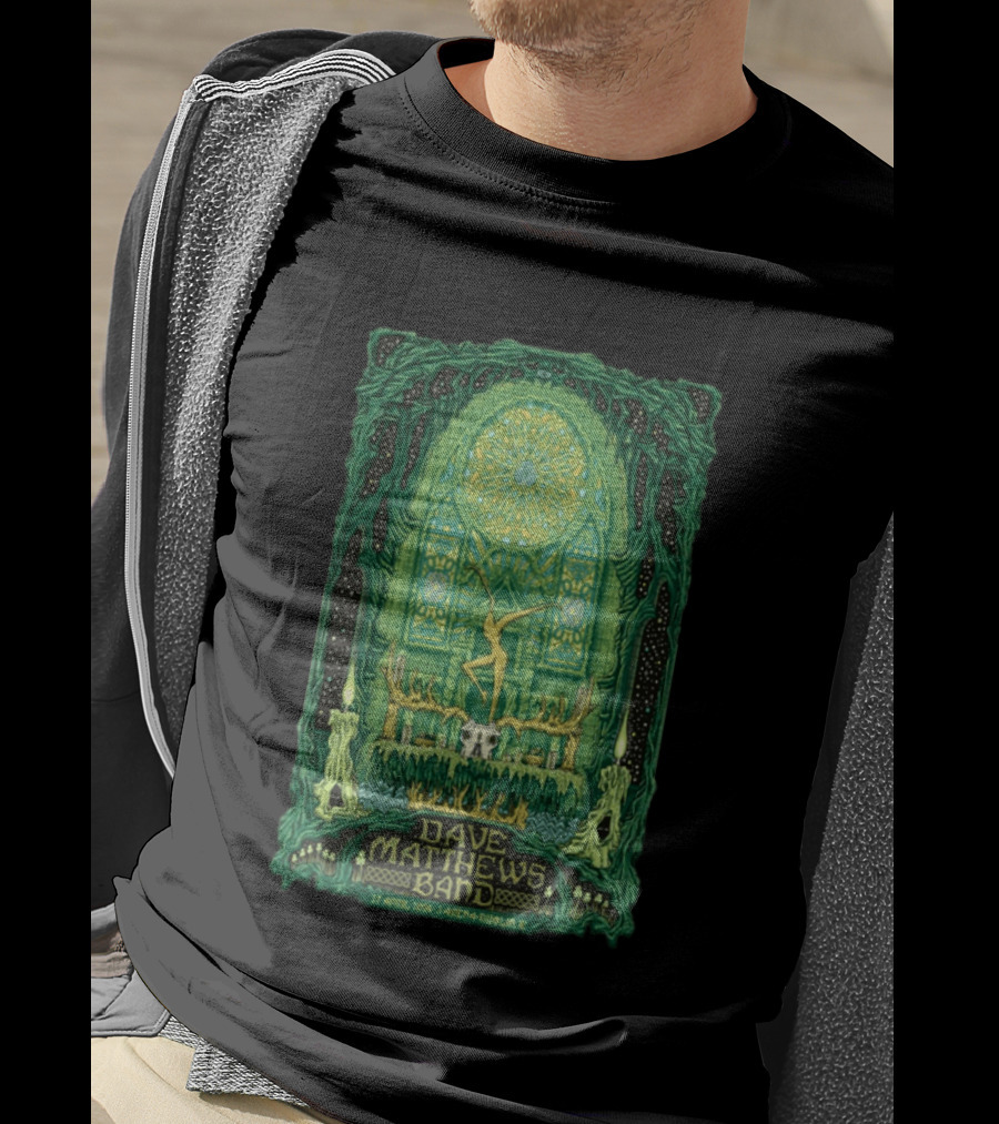 Dave Matthews Band 27 April 2024 3Arena Dublin IE Concert Art With Celtic And Candle T-Shirt