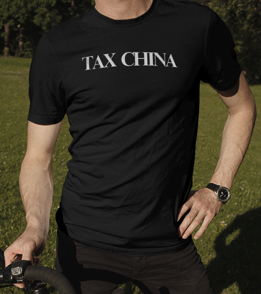 TAX CHINA Bold White T-Shirt