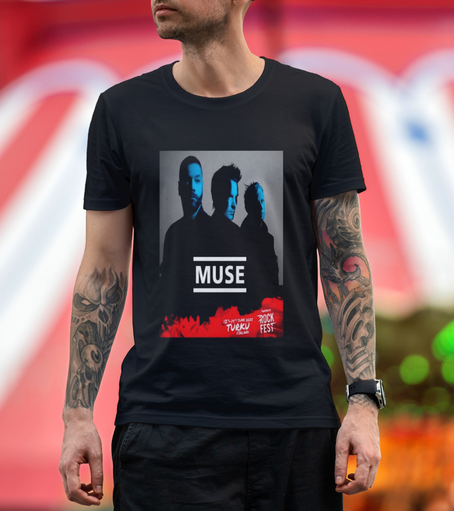 Muse Rockfest Turku 12th 14th June 2025 Finland T-Shirt