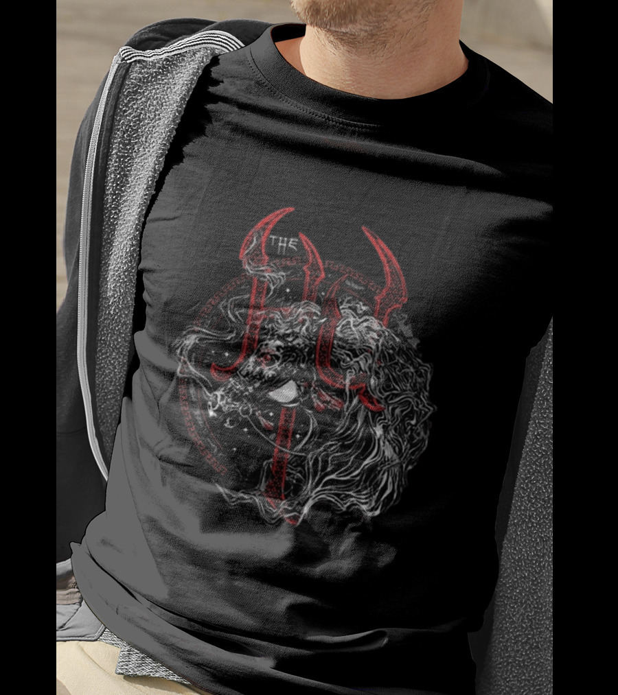 The Hu Mongolian Horse Charcoal Mythical Beast Symbolism T-Shirt