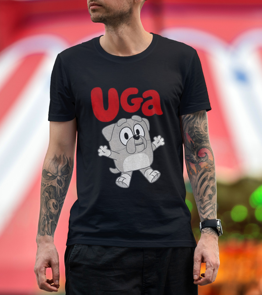 UGA Bulldogs Mascot Cartoon Graphic Game Day T-Shirt