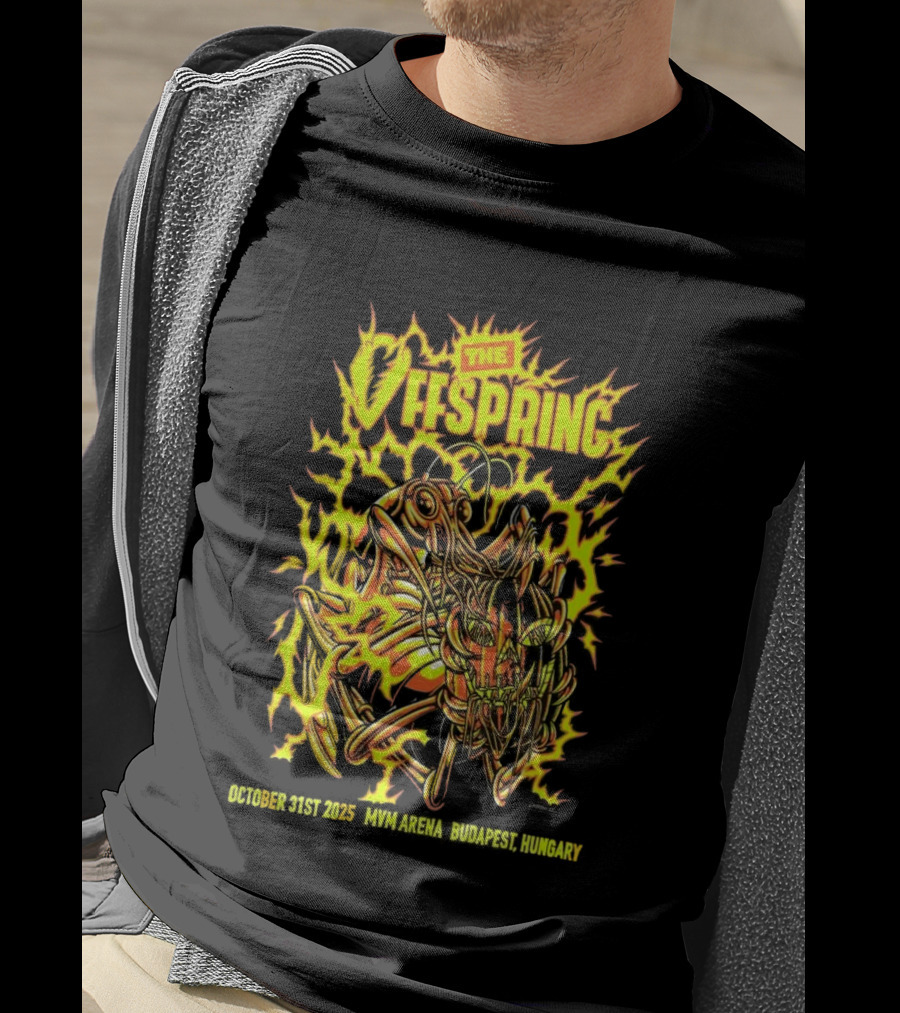 The Offspring MVM Arena Budapest Hungary Oct 31 2025 Electric Insect T-Shirt