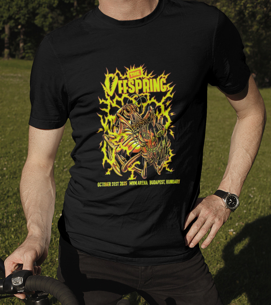 The Offspring MVM Arena Budapest Hungary Oct 31 2025 Electric Insect T-Shirt