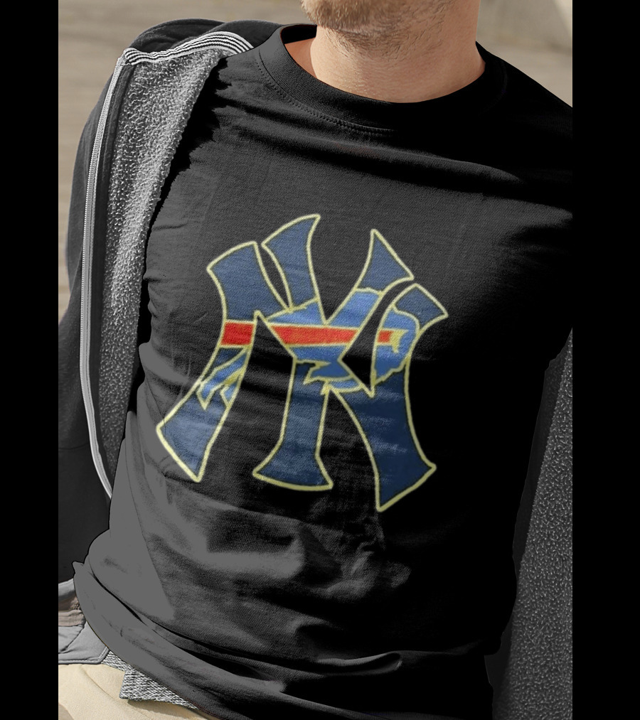 New York Yankees Buffalo Bills Collaboration T-Shirt