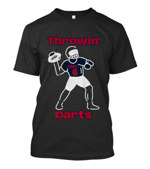 Throwin Darts Dart 6 New York Giants Football 2025 T-Shirt