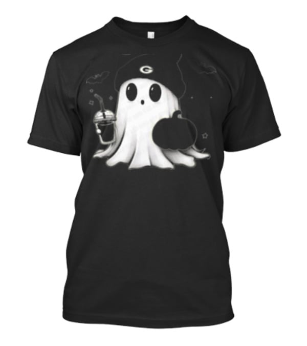 Halloween Green Bay Packers Ghost Pumpkin Football Fan Merchandise T-Shirt