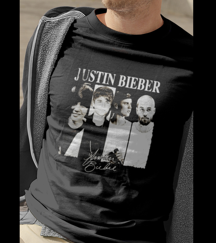 Justin Bieber Swag Evolution Signature Only Here T-Shirt