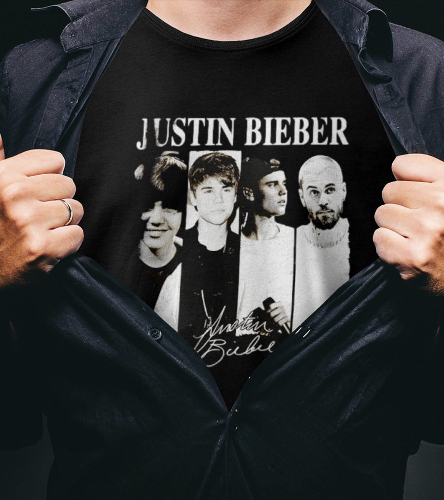 Justin Bieber Swag Evolution Signature Only Here T-Shirt