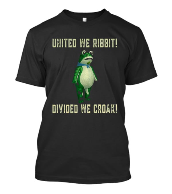 United We Ribbit Divided We Croak Frog Of Portland 2025 T-Shirt