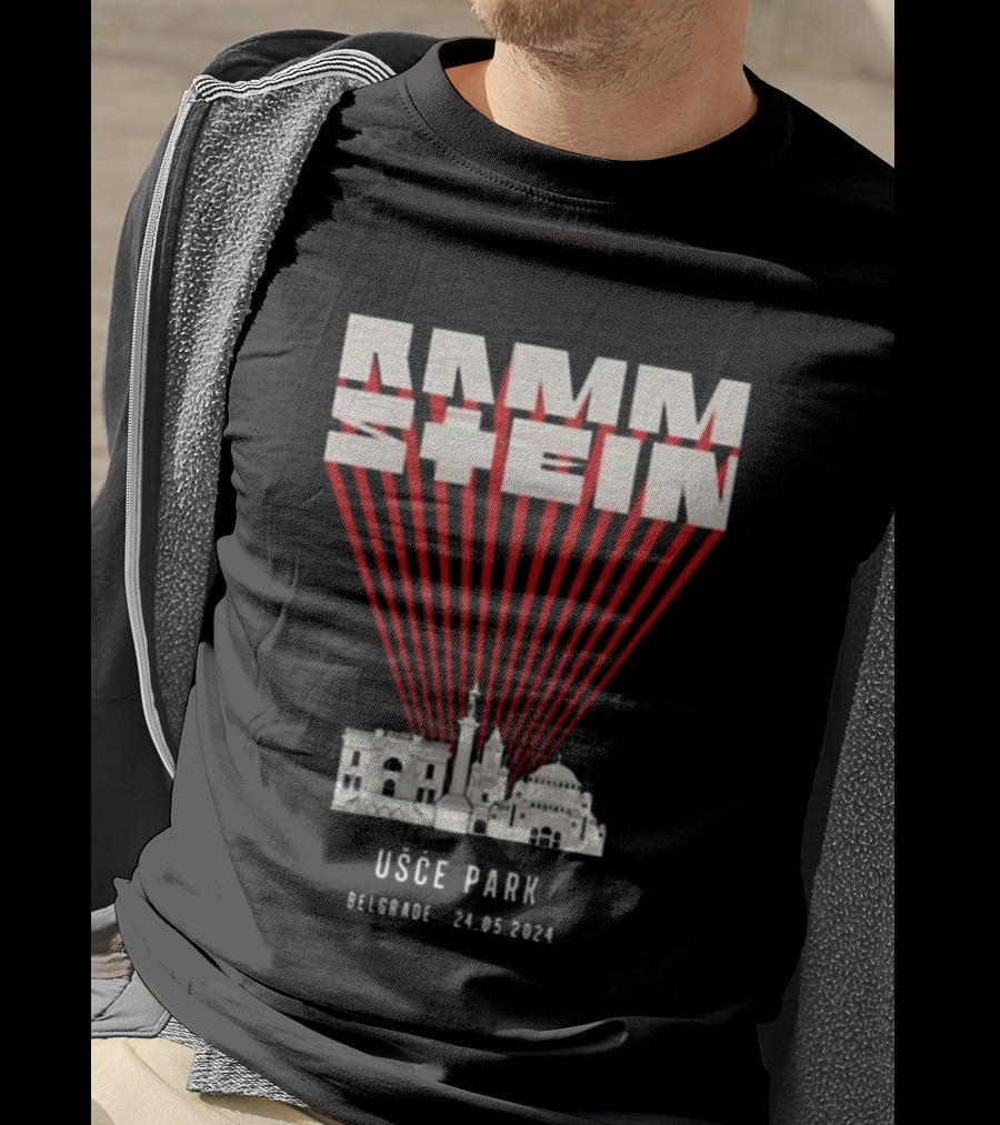 Rammstein Usce Park Belgrade 24 5 2024 Europe Stadium Tour T-Shirt