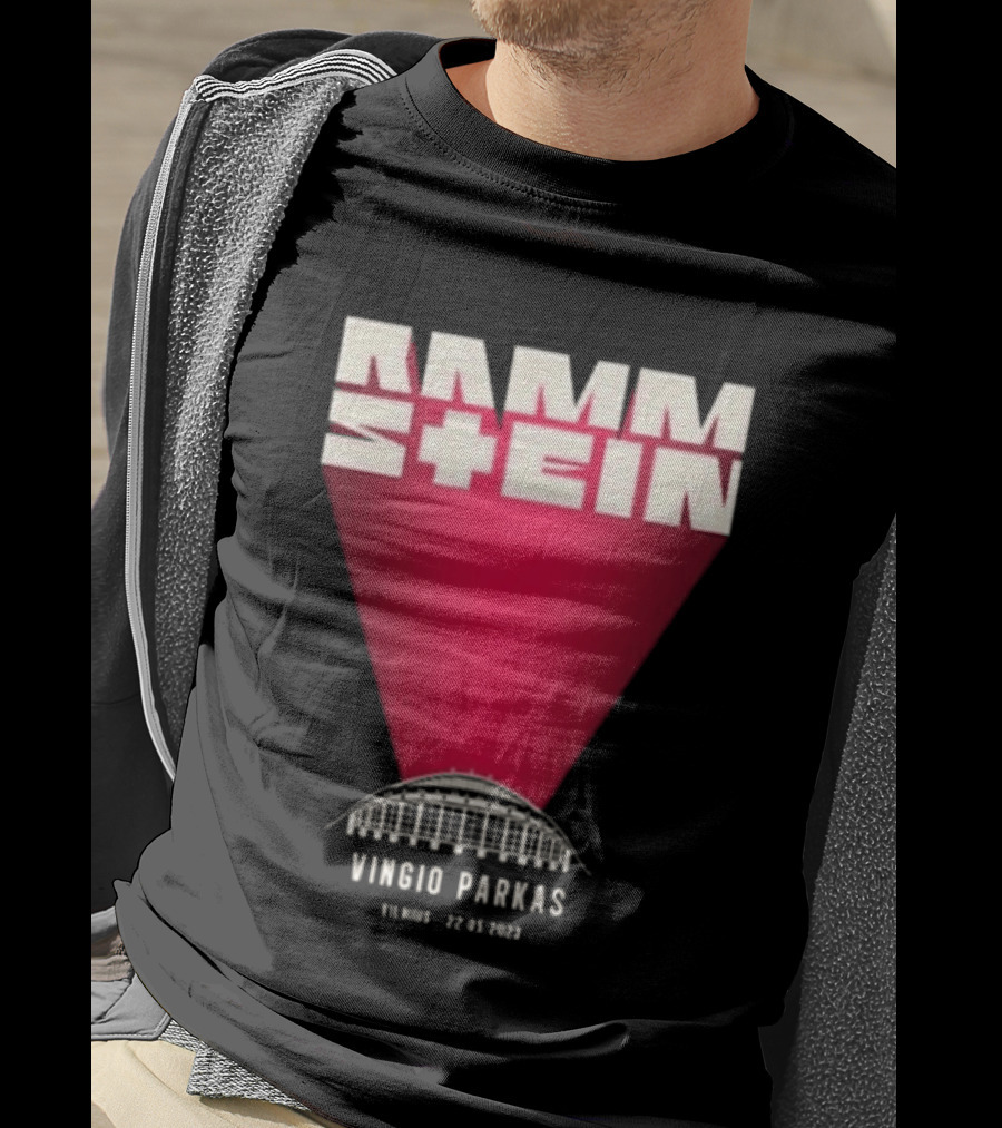 Rammstein Vingio Parkas Vilnius 22 05 2023 Tour Event T-Shirt