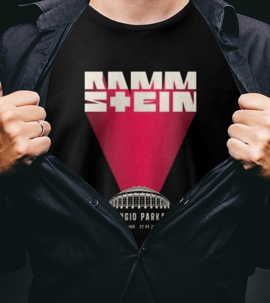 Rammstein Vingio Parkas Vilnius 22 05 2023 Tour Event T-Shirt