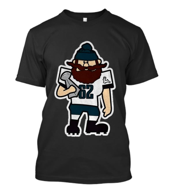 Yukon Cornelius 62 Philadelphia Eagles Football Trophy T-Shirt