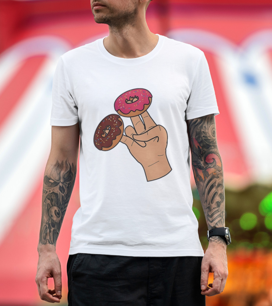 2 In The Pink 1 In The Stink Donut Fingers T-Shirt
