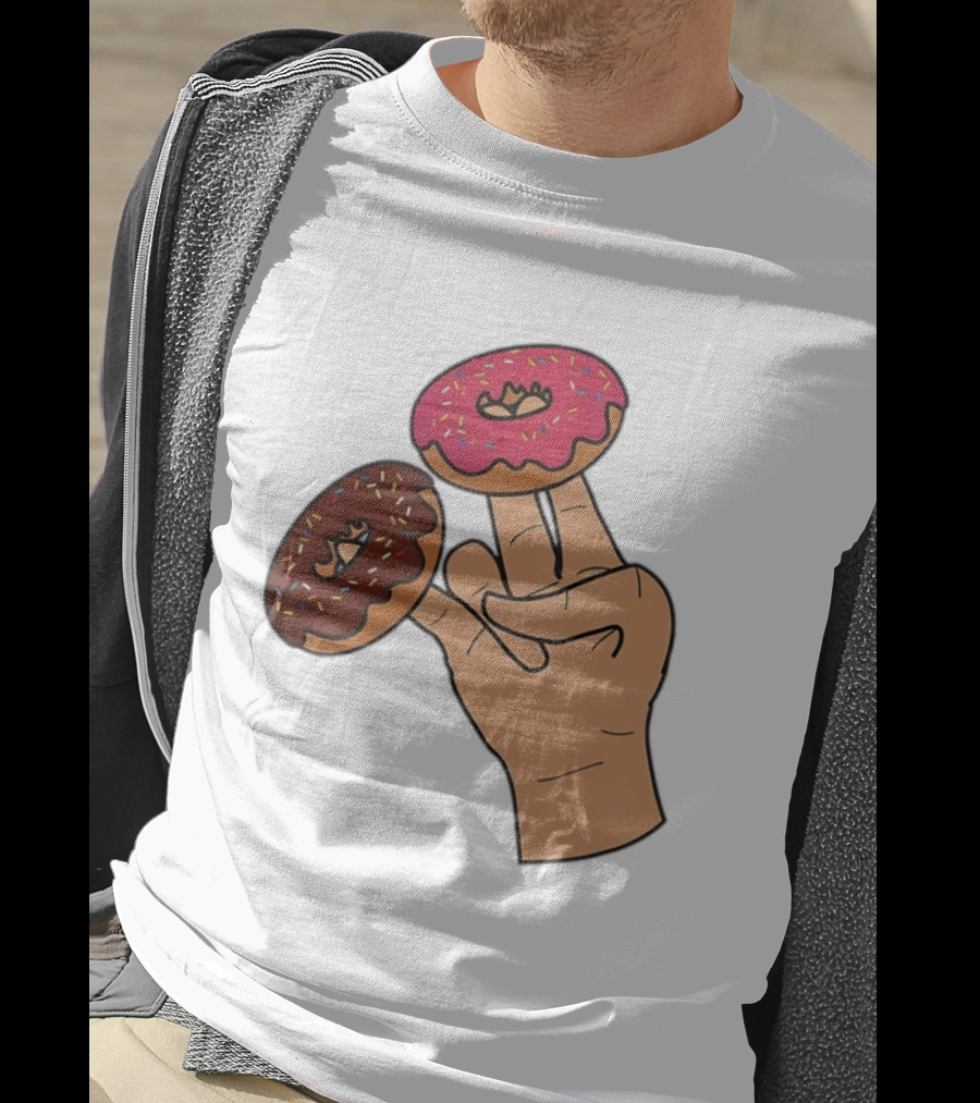 2 In The Pink 1 In The Stink Donut Fingers T-Shirt