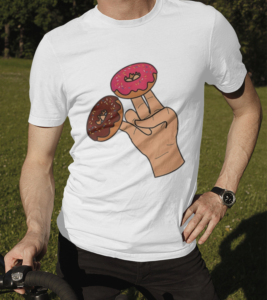 2 In The Pink 1 In The Stink Donut Fingers T-Shirt