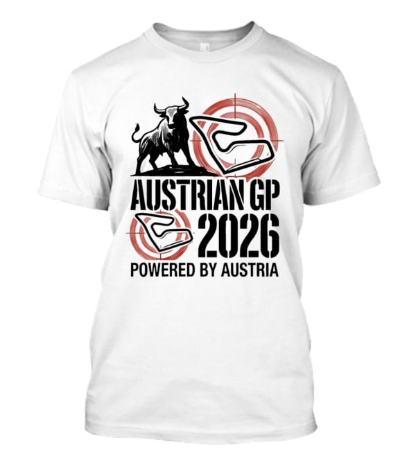 Austrian GP 2026 Powered By Austria Charging Bull Racing Circuit T-Shirt