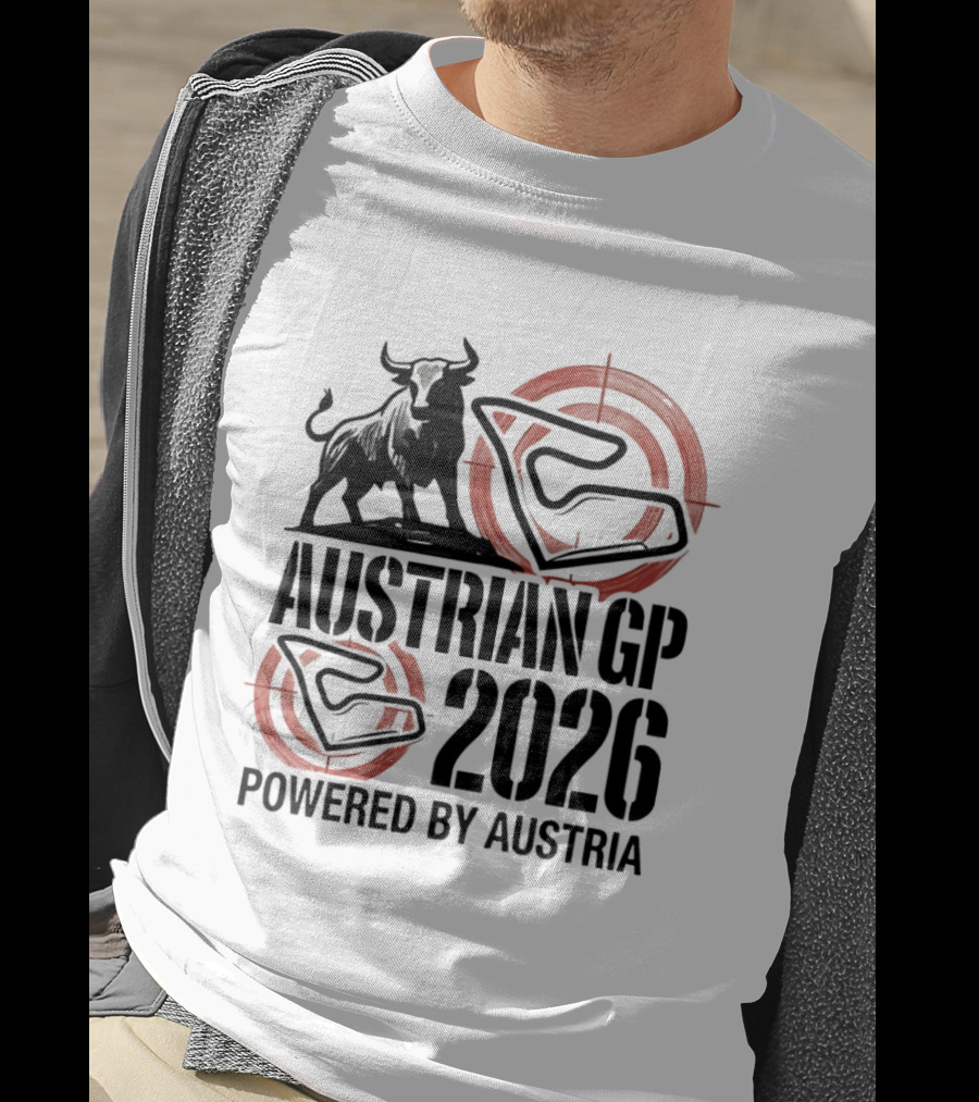 Austrian GP 2026 Powered By Austria Charging Bull Racing Circuit T-Shirt