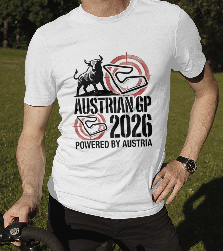 Austrian GP 2026 Powered By Austria Charging Bull Racing Circuit T-Shirt