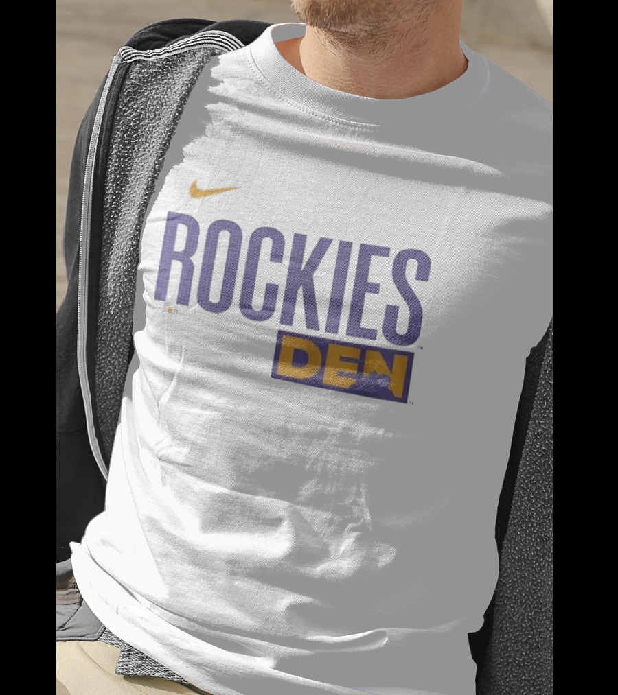 Colorado Rockies 2025 City Connect Rockies Nike DEN Wordmark T-Shirt