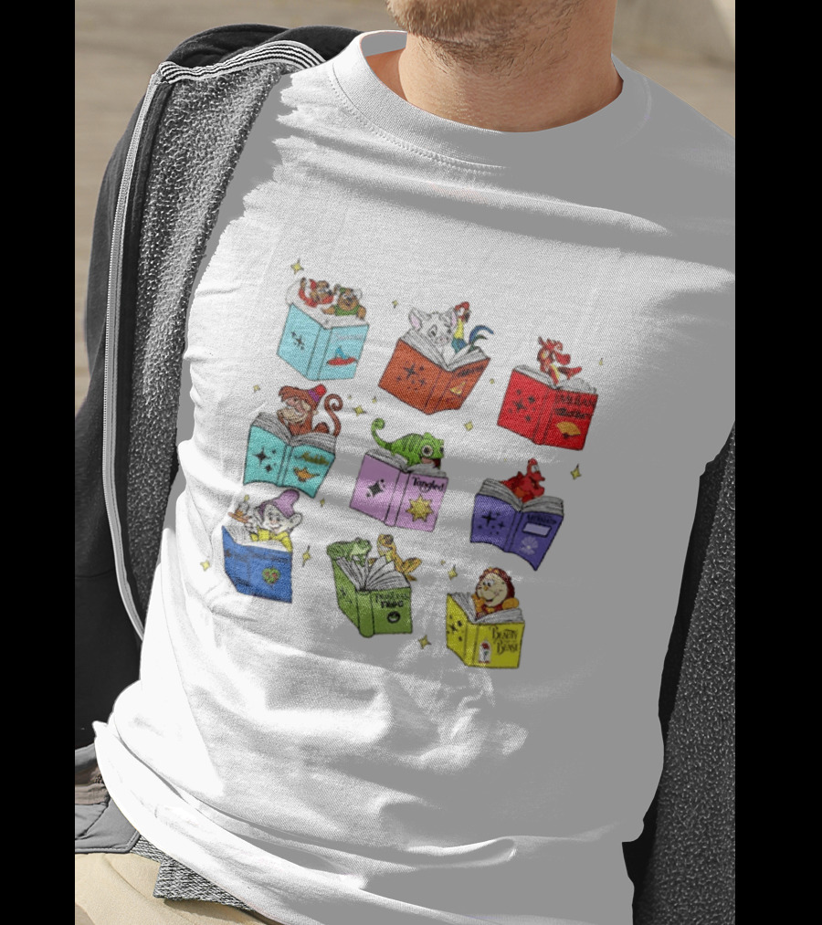 Disney Princess Sidekicks Reading Club Tangled Book Lover T-Shirt